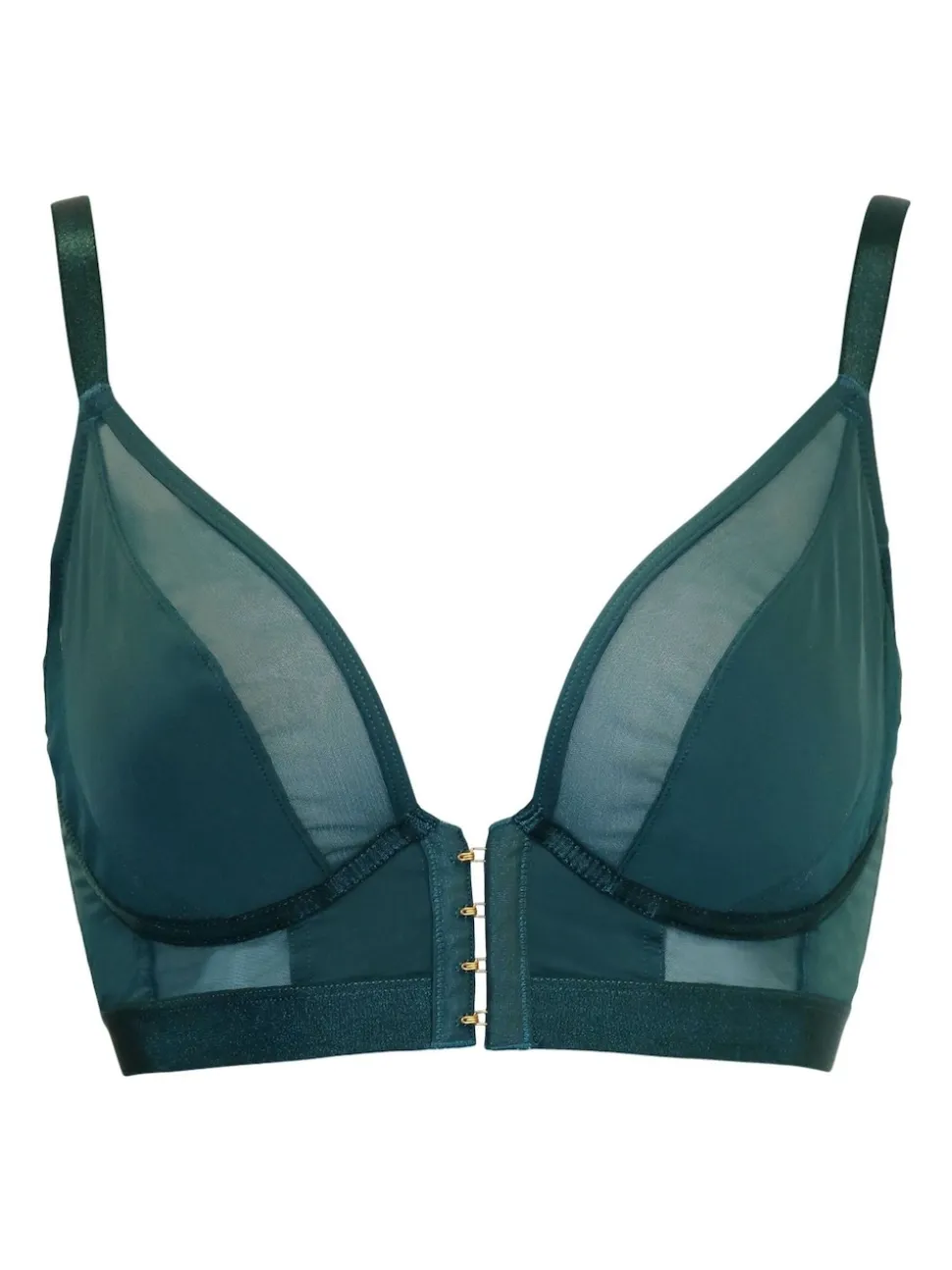 Vert - Brassière Pour Moi India à armature et fermeture avant