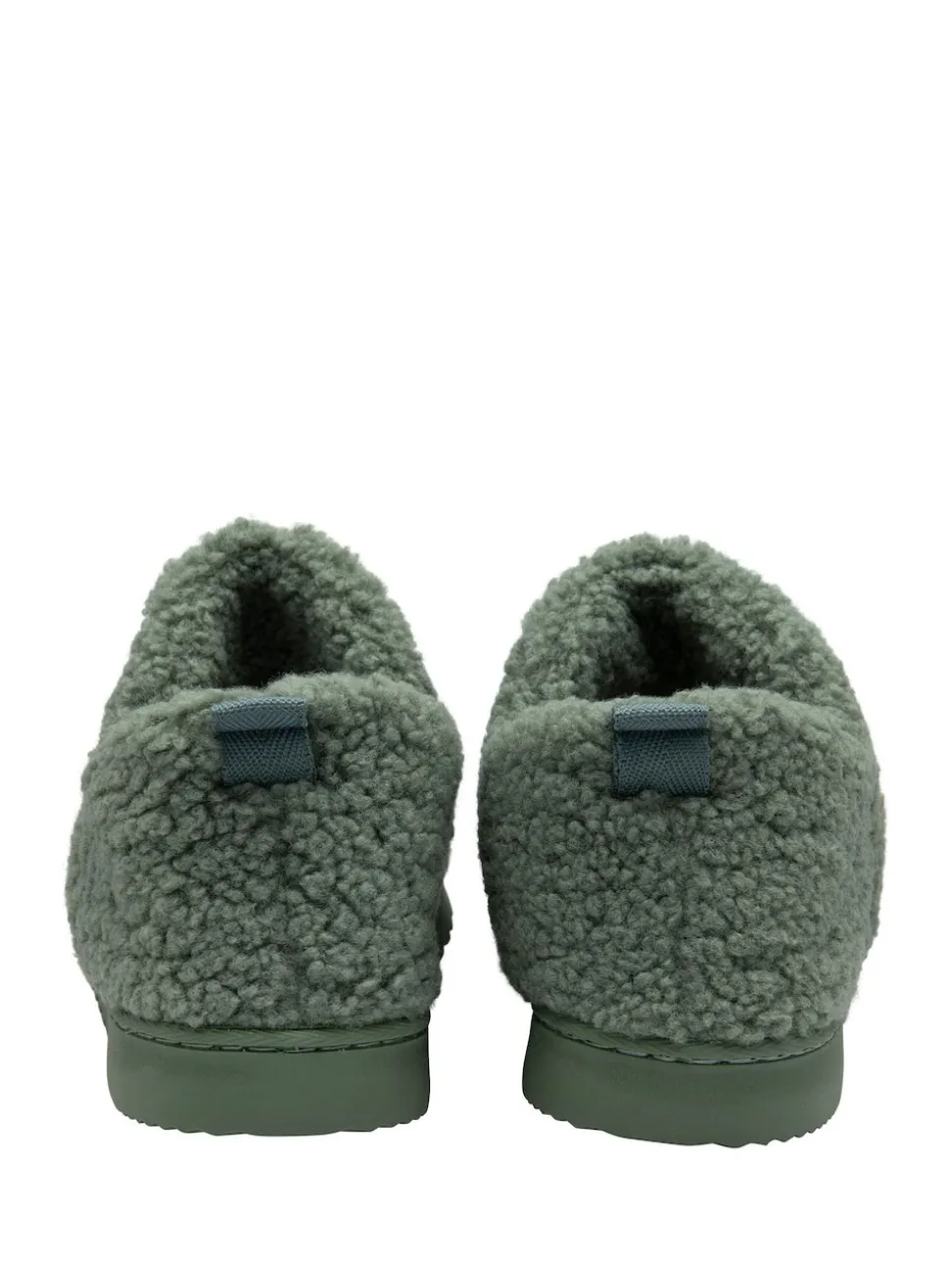 Vert - Chaussons Dunlop pleins en fausse fourrure