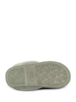 Vert - Chaussons Just Sheepskin Duchess femme en peau de mouton