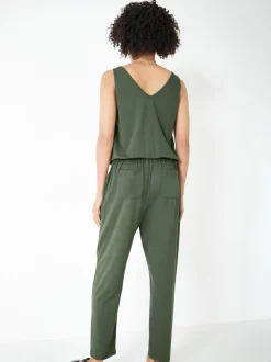 Vert - Combinaison courte en jersey Hush