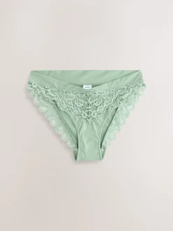 Vert - Culotte haute Ultimate Comfort à dos en dentelle
