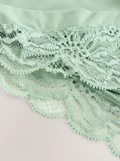 Vert - Culotte haute Ultimate Comfort à dos en dentelle
