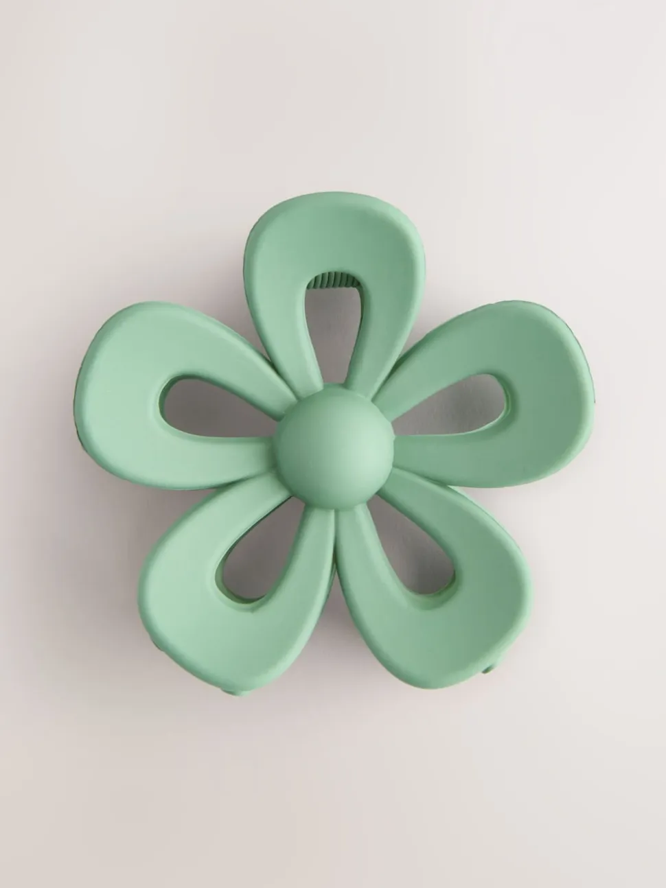 Vert - Griffe à cheveux à fleurs mates