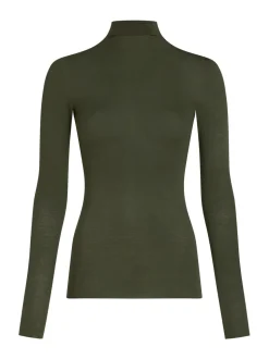 Vert - Hunkemoller T-shirt super doux à col roulé avec couche de base en cachemire