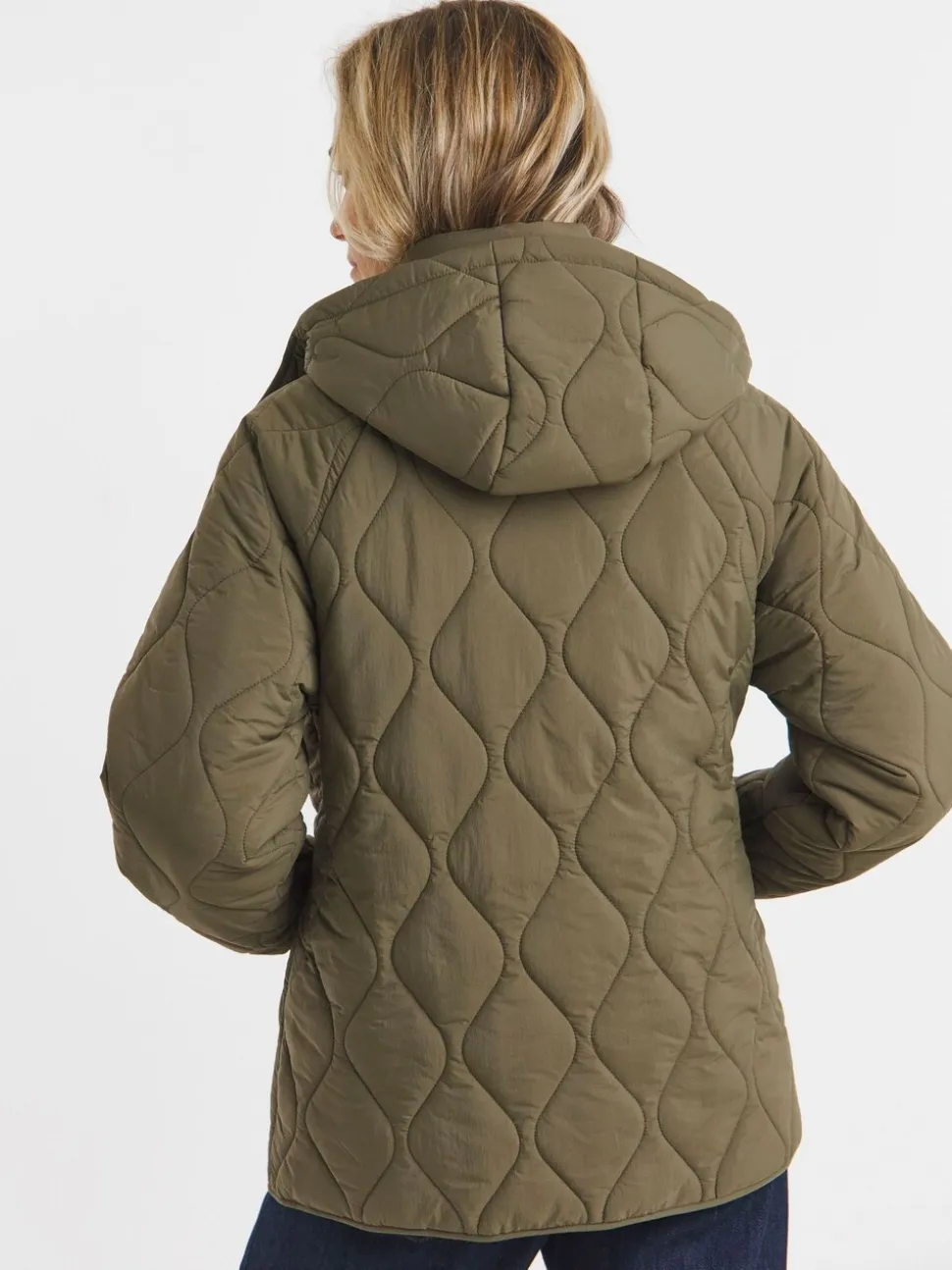 Vert - JD Williams Veste courte matelassée à capuche