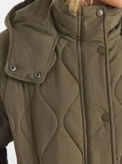 Vert - JD Williams Veste courte matelassée à capuche