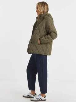 Vert - JD Williams Veste courte matelassée à capuche