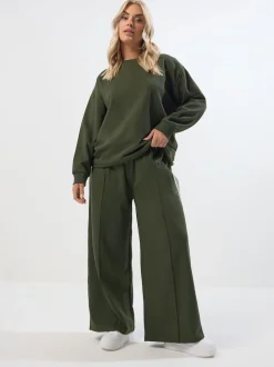 Vert - Jogging Yours Curve jambes larges