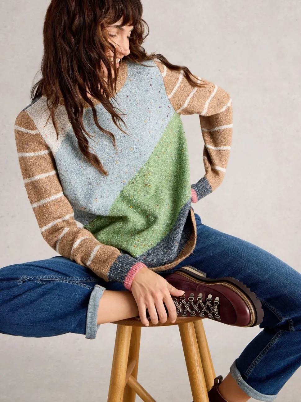 Vert à la menthe - White Stuff Talia Nep Pull