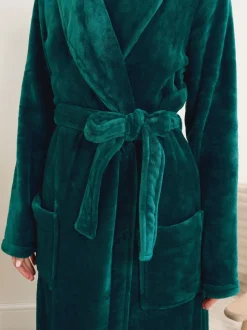 Vert - Long Tall Sally Peignoir châle Super Luxe Maxi