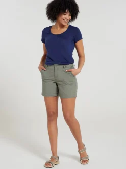 Vert - Mountain Warehouse Bayside 100% Coton Short Femme