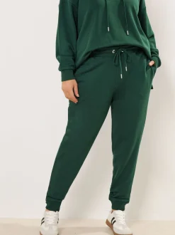 Vert - Pantalon de jogging Yours Curve à poignets noués