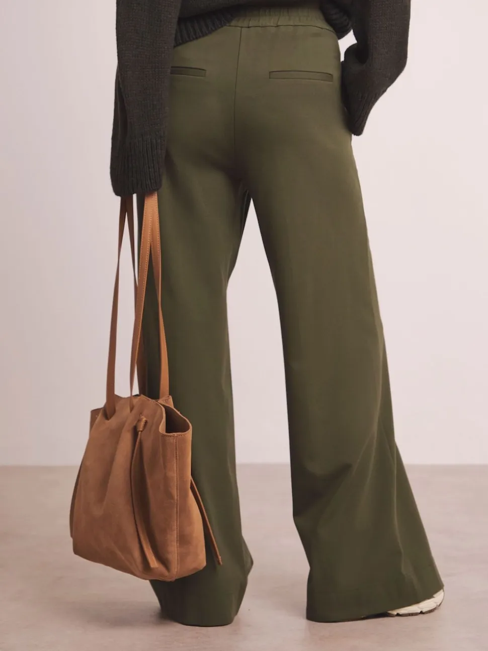 Vert - Pantalons Jambe large Anthology By JD WIlliams Premium Ponte