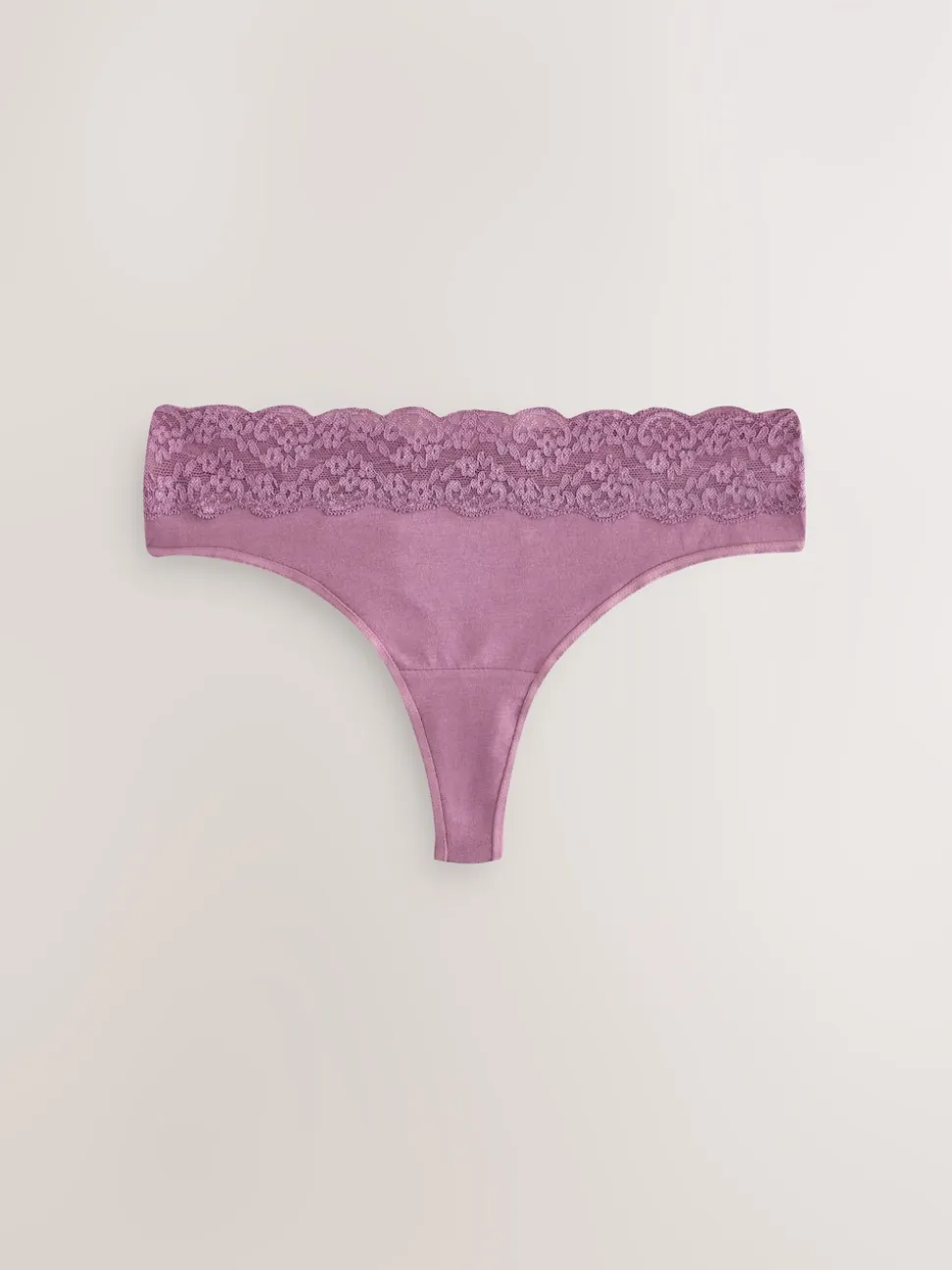 Vert à petites fleurs - Lot de 4 culottes en coton et dentelle
