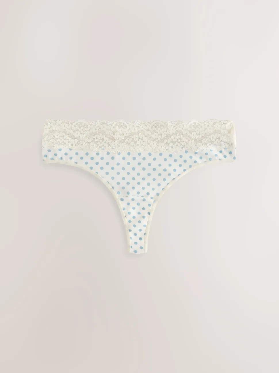 Vert à petites fleurs - Lot de 4 culottes en coton et dentelle