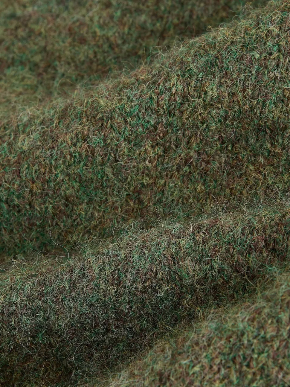Vert - Poncho chemise superposé