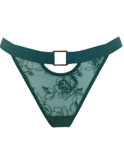 Vert - Pour Moi Tongs brodées Inde