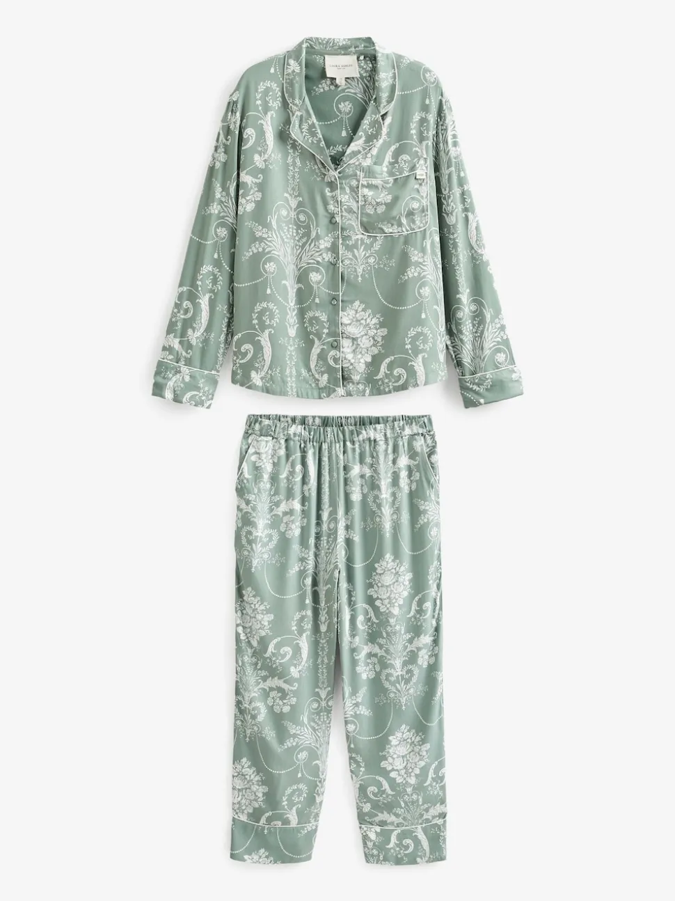 Vert - Pyjama Laura Ashley Josette boutonné