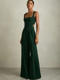 Vert - Reiss Dion Ample Cut-Out Combinaison