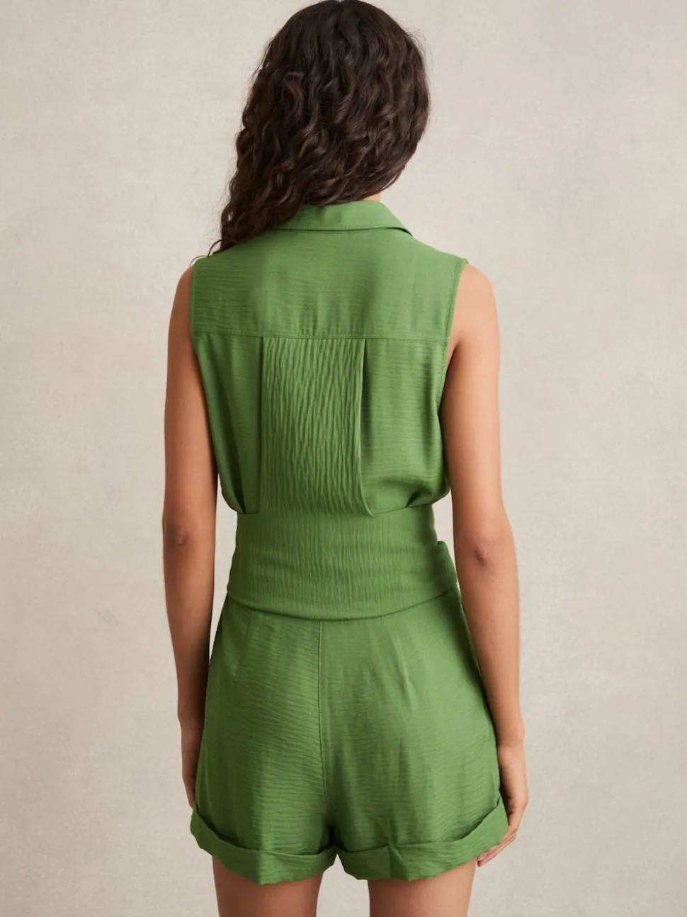 Vert - Reiss Millie Ceinturé Beach Cover-Up Combinaison