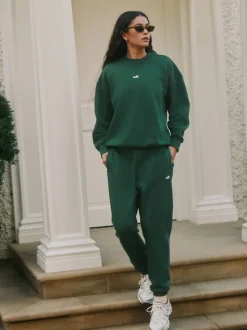 Vert - soi-même. Jogging à poignets