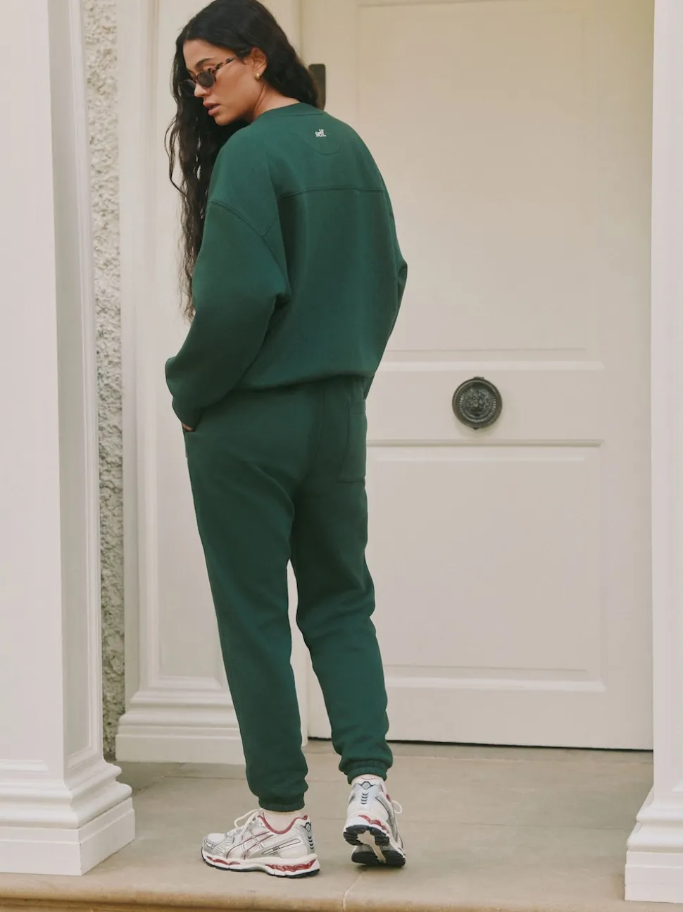 Vert - soi-même. Jogging à poignets