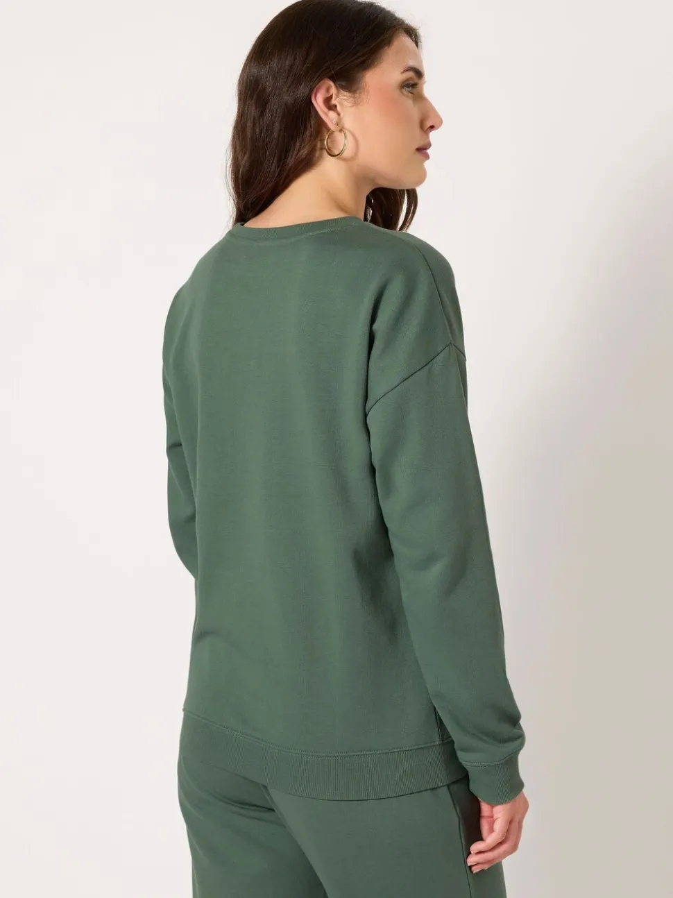Vert - Sweat Long Tall Sally col ras du cou