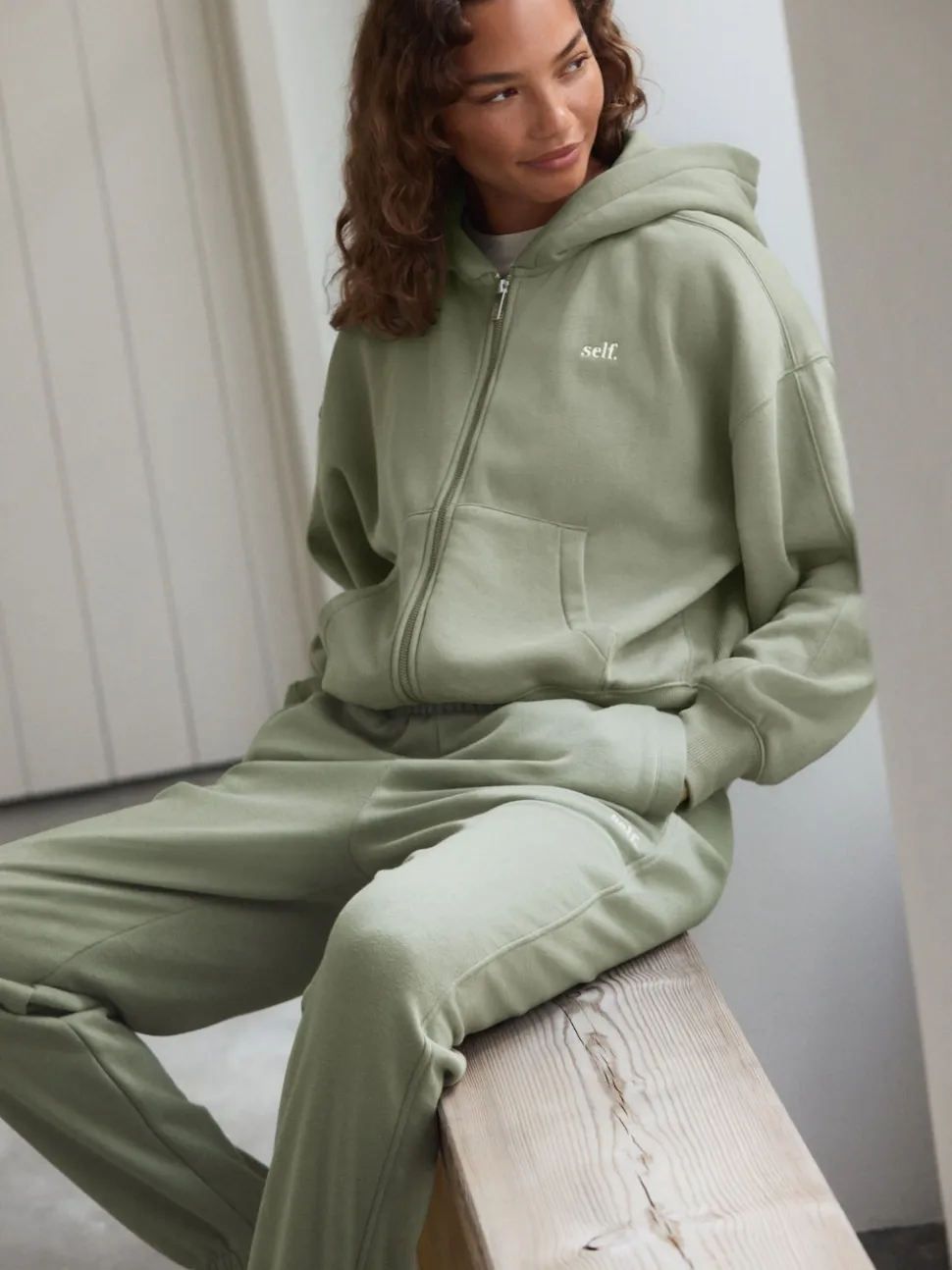 vert - Veste zippée à capuche