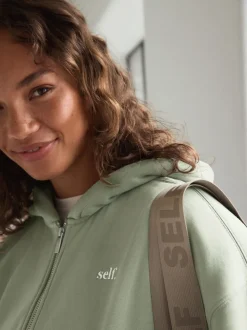 vert - Veste zippée à capuche