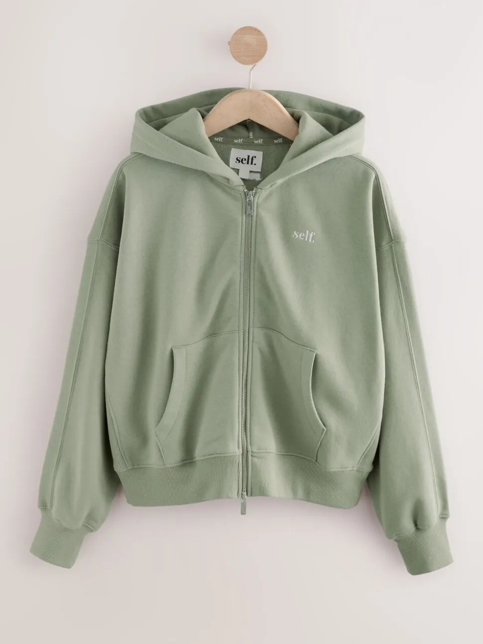 vert - Veste zippée à capuche