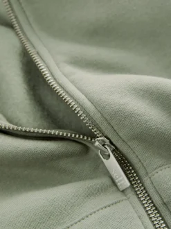 vert - Veste zippée à capuche