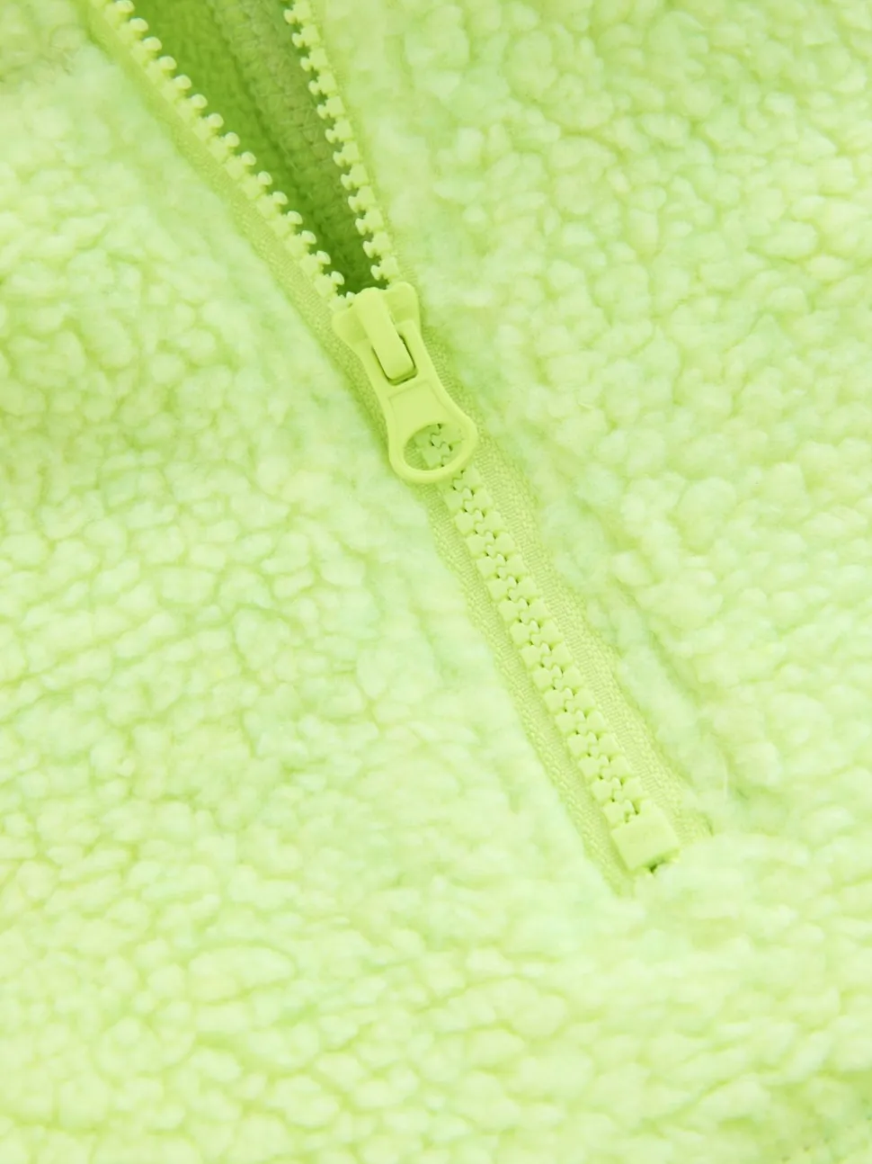 Vert citron - Veste Active Borg à capuche