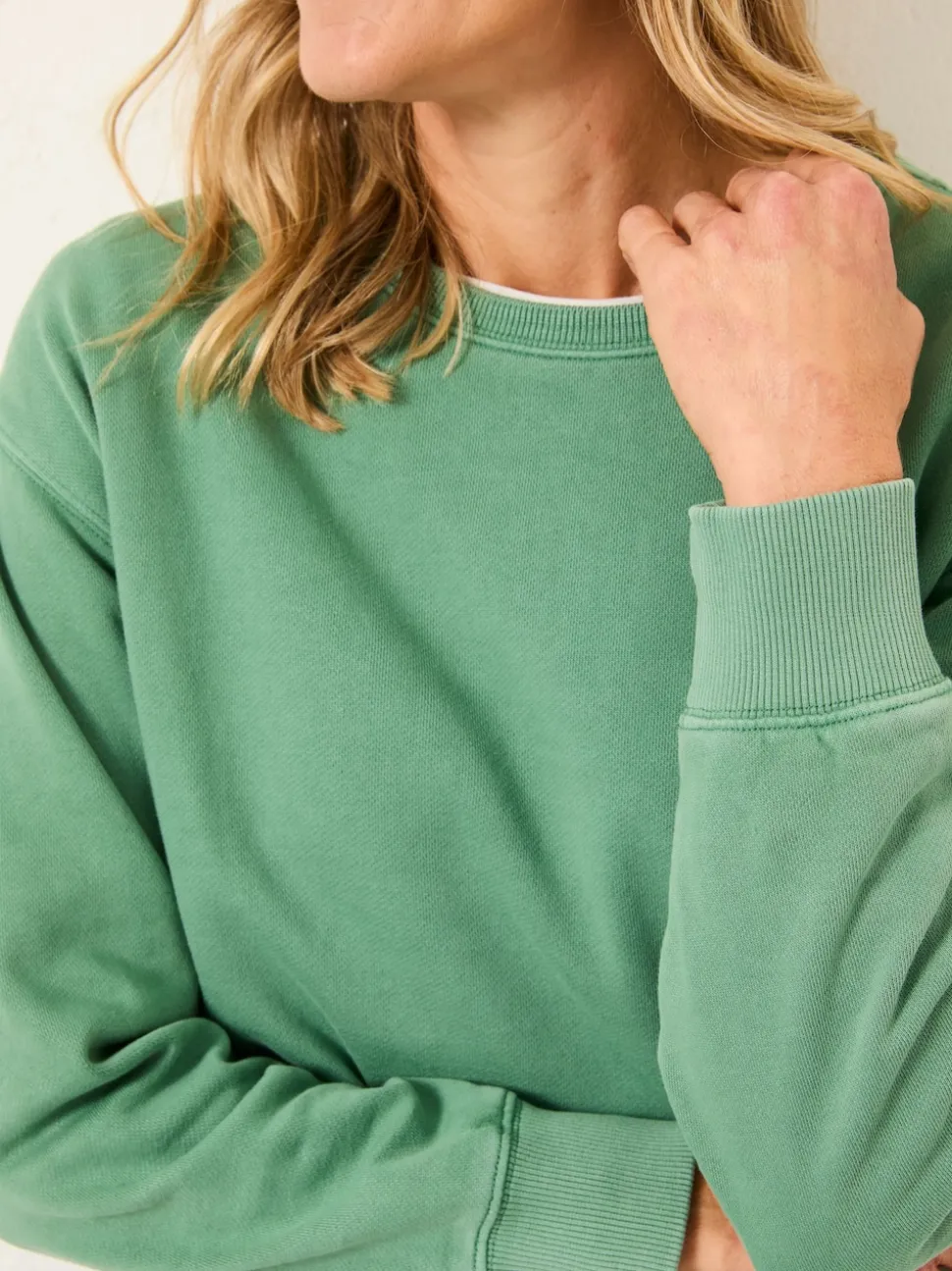 Vert de jade - Sweat FatFace Crew