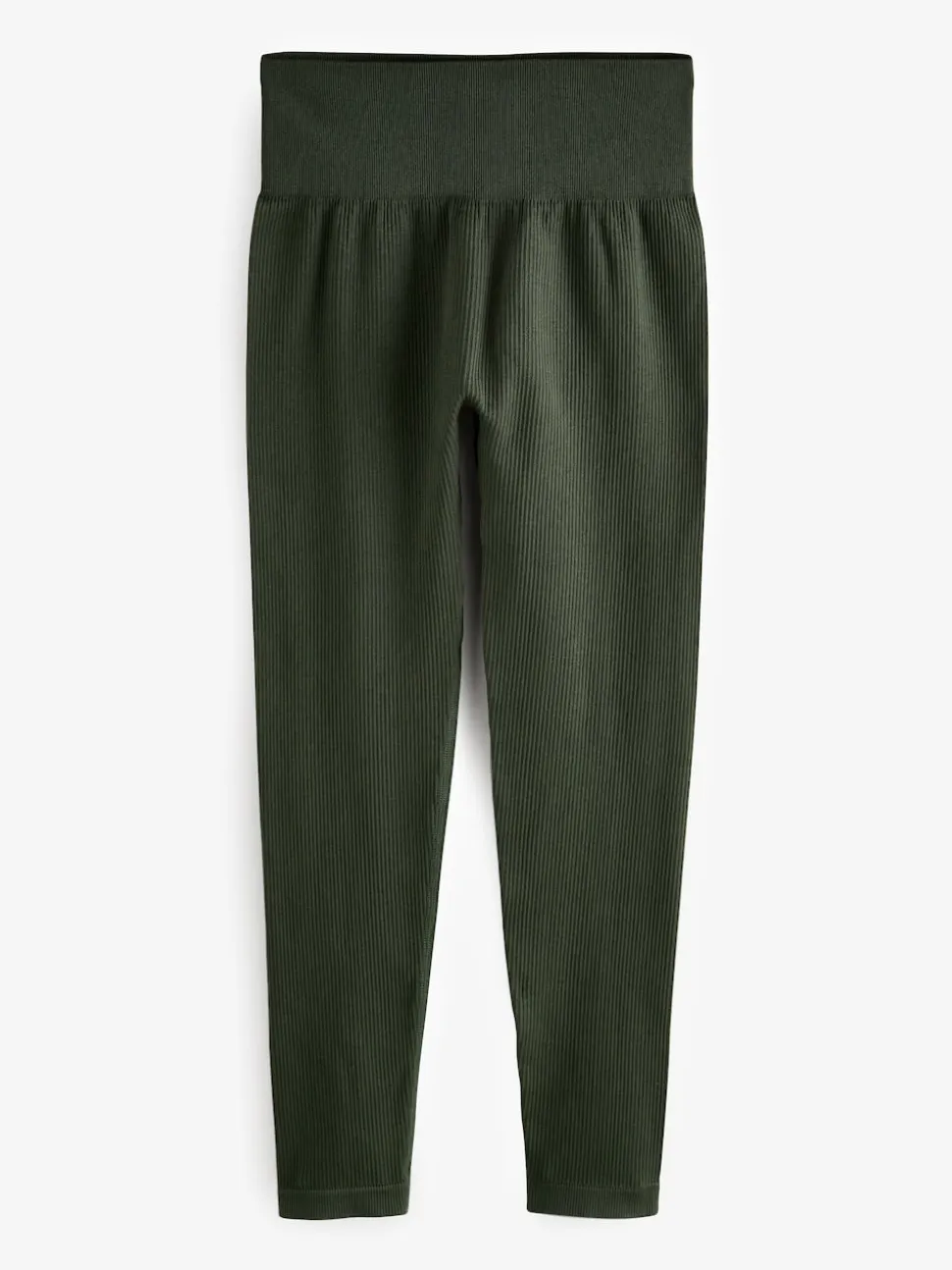 Vert forêt - Côtelé sans couture Taille haute Leggings