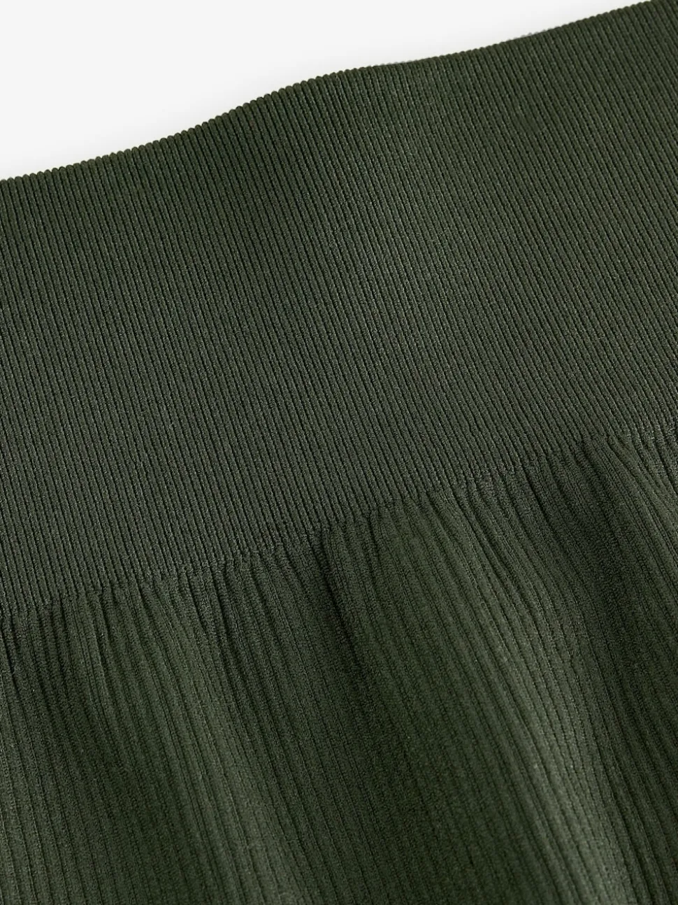 Vert forêt - Côtelé sans couture Taille haute Leggings