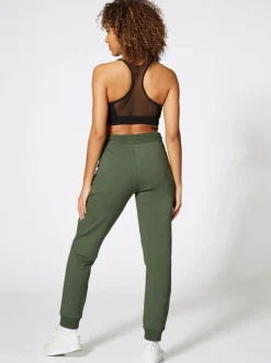 Vert forêt - Joggers Skinny Zip à l'ananas