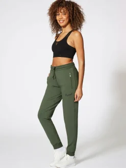 Vert forêt - Joggers Skinny Zip à l'ananas