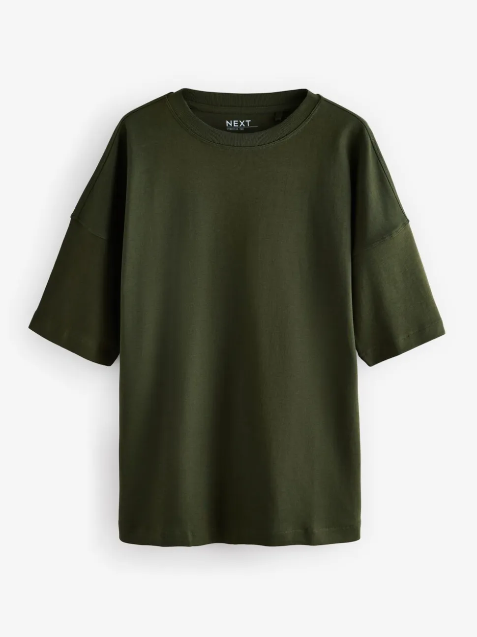 Vert forêt - T-shirt long épais décontracté