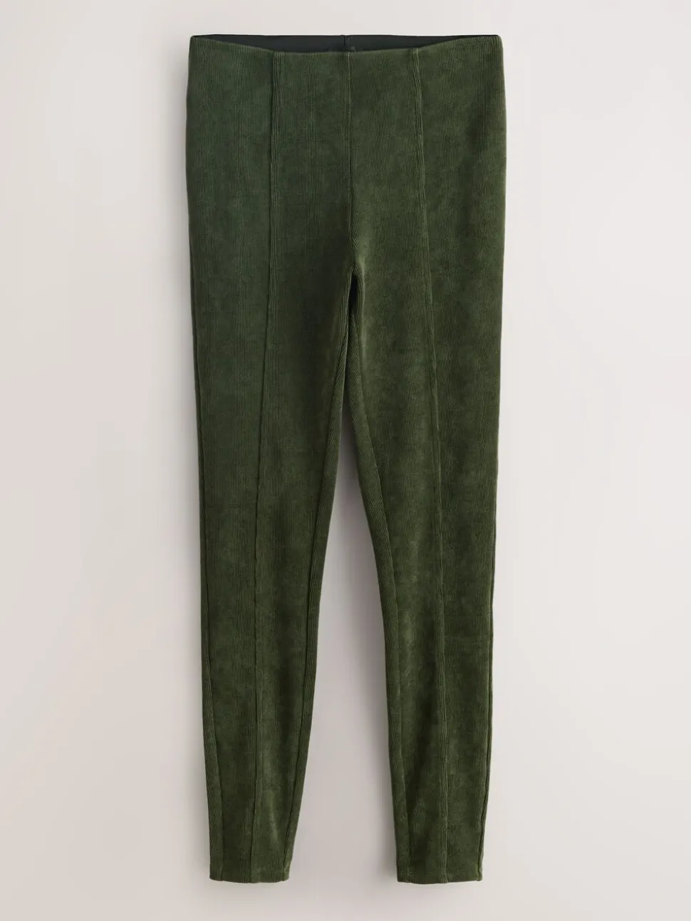 Vert kaki - Leggings en velours côtelé