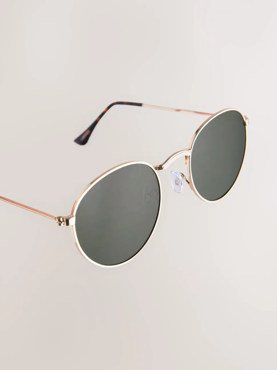 Vert kaki - Lunettes de soleil rondes