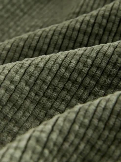 Vert kaki - Pantalons Amples en velours côtelé doux
