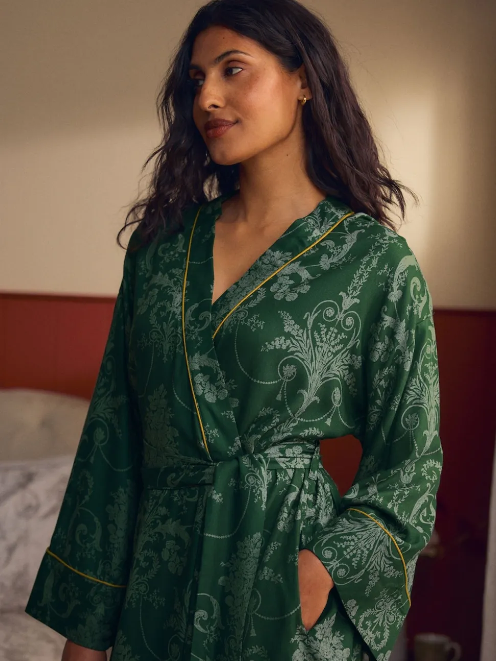 Vert émeraude - Peignoir Laura Ashley Josette