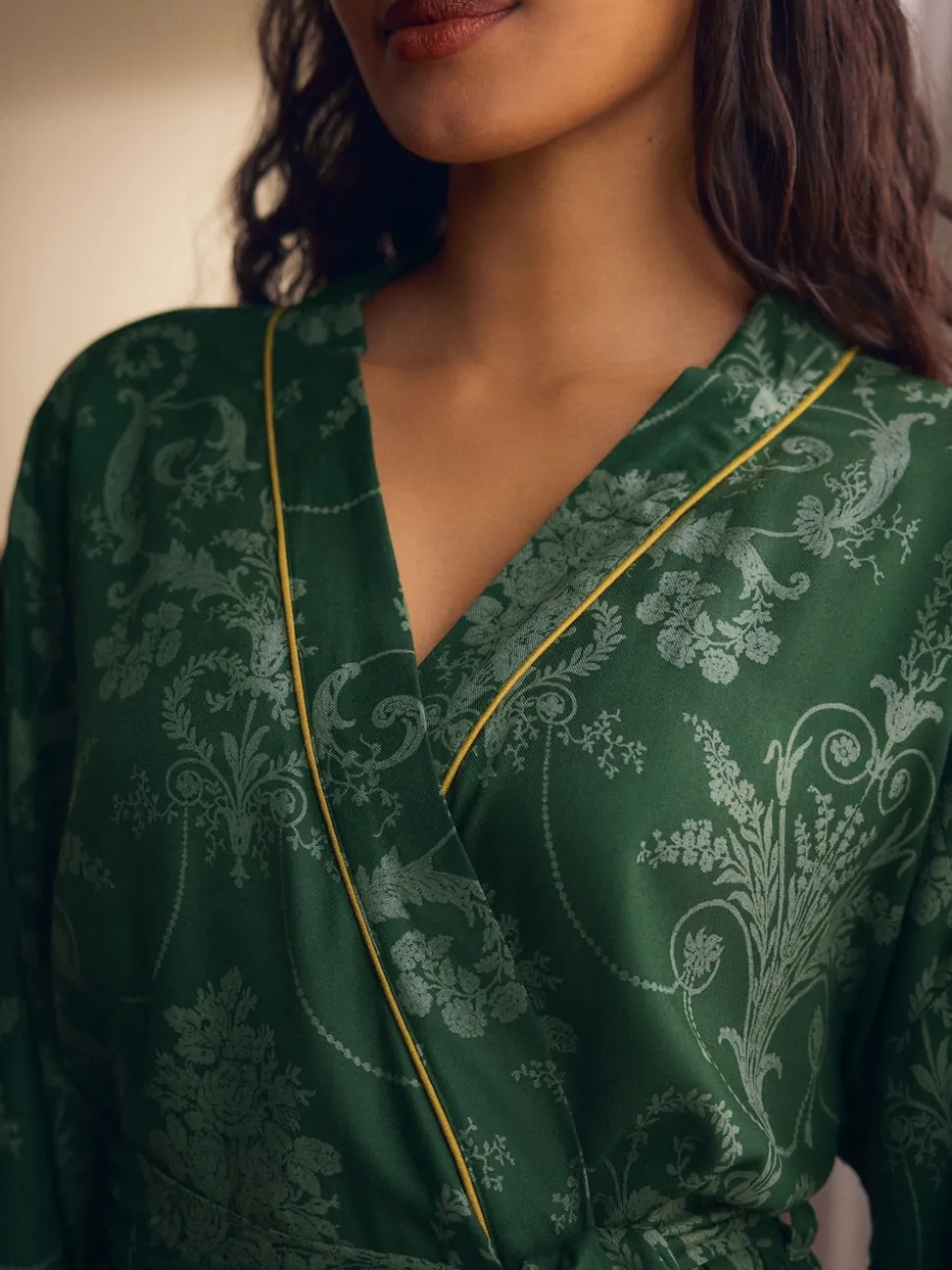 Vert émeraude - Peignoir Laura Ashley Josette