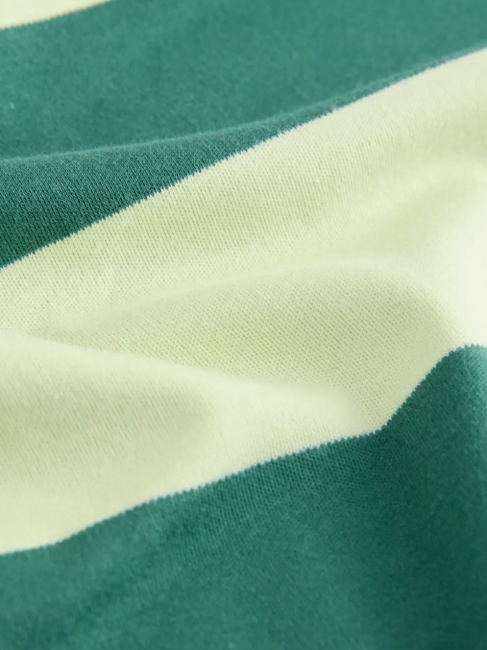Vert Monochrome - T-shirt oversize décontracté boxy épais à col ras du cou