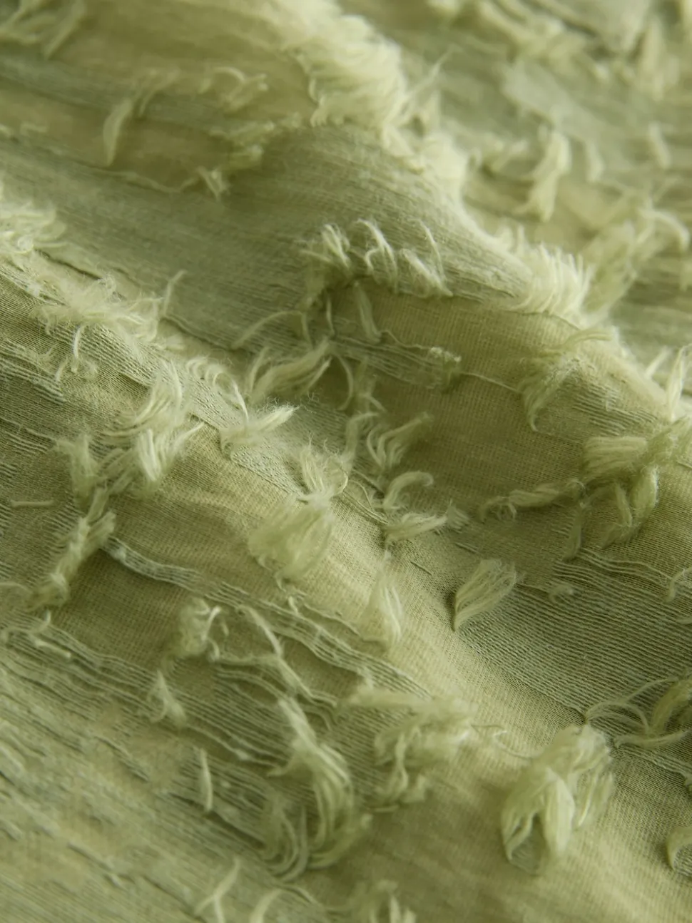 Vert olive - Chemisier Tufty en jacquard à manches longues