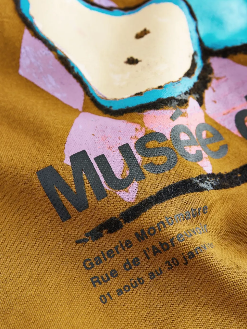 Vert olive - Sweat-shirt à col rond à manches longues en coton riche en fruits