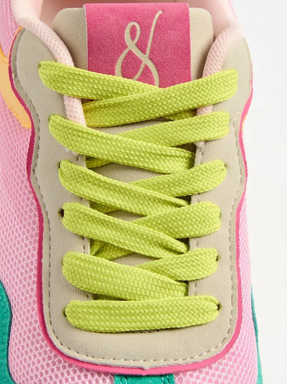 Vert rose multicolore - Baskets de jogging Love & Roses Mix Material Retro Comfort