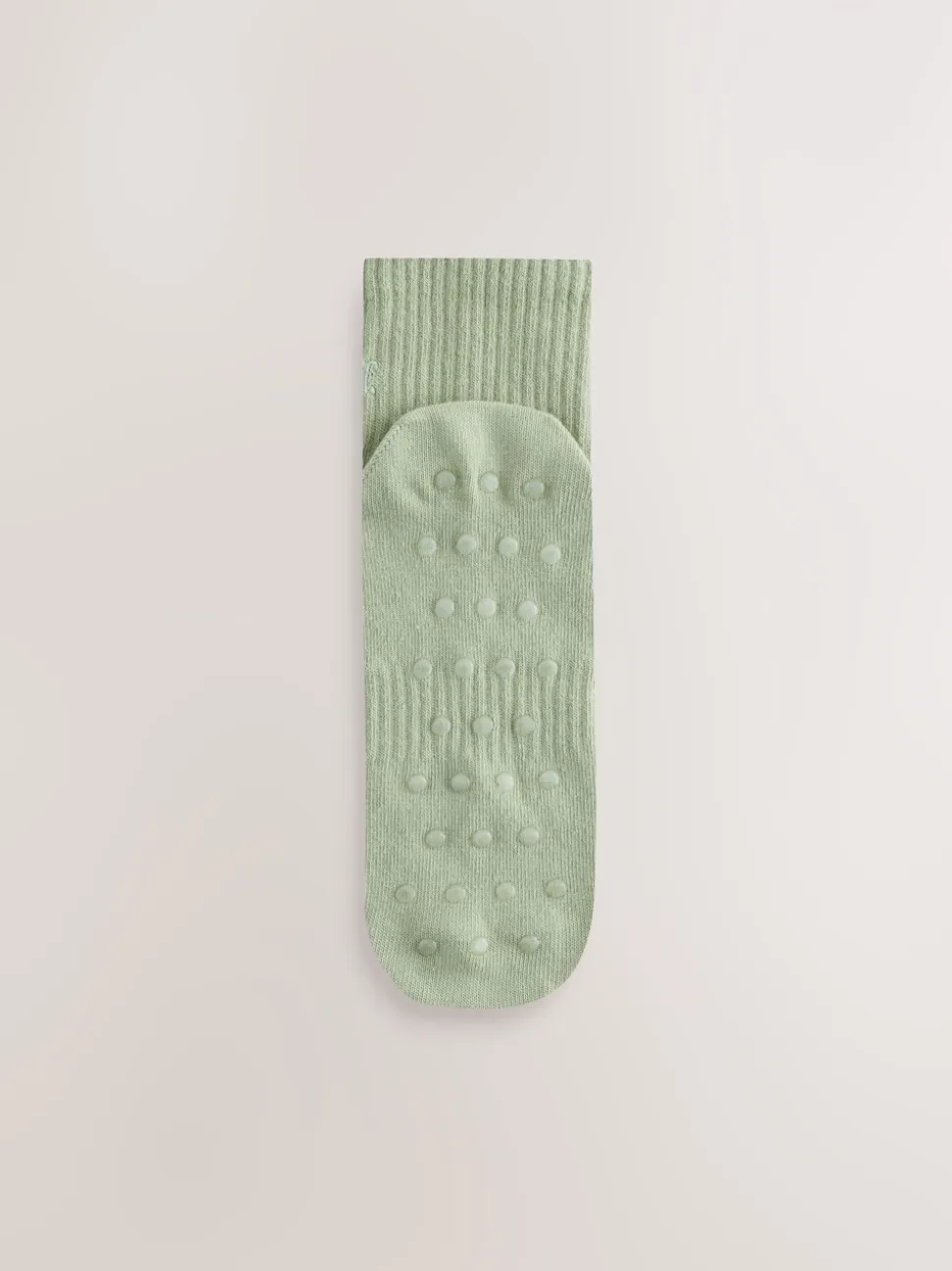 Vert sauge/Crème/Gris - soi-même. Lot de 3 paires de chaussettes raccourcies à logo brodé à la cheville