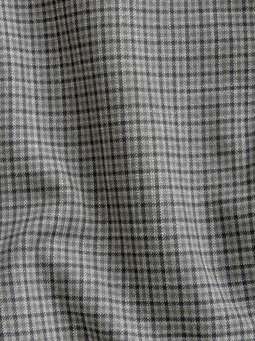 Vert/Gris - Blazer ajusté à carreaux sculpté