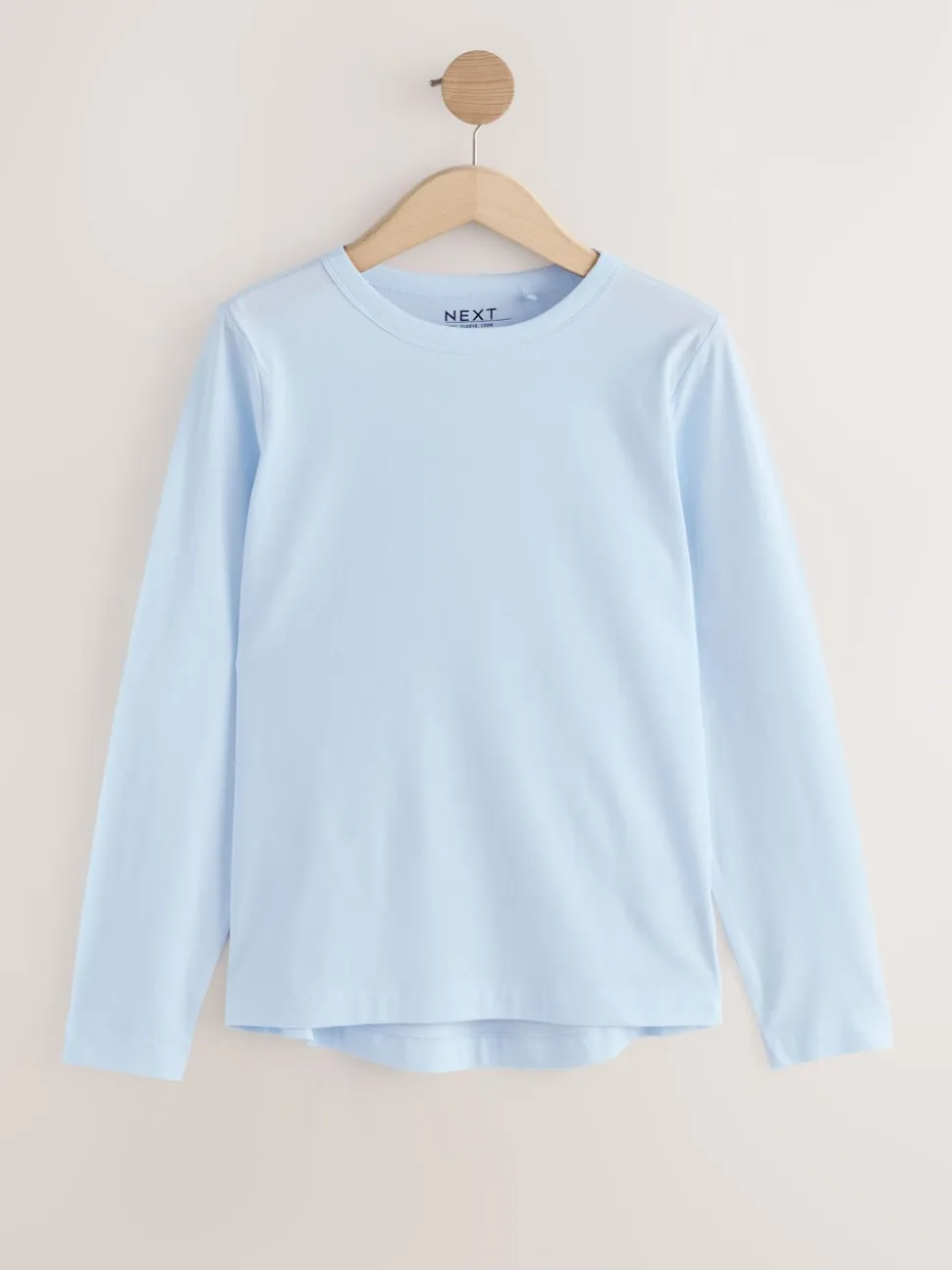 Vert/violet/bleu/écru/rose - T-shirt à manches longues en coton 100% 5 Pack